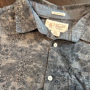 Original Penguin Navy Floral Shirt L